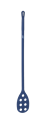 Afbeelding van Roerspatel, met gaten, lange steel idem, donkerblauw, metaal detecteerbaar Vikan 7012